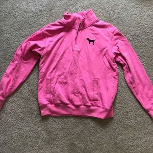 VS pink half zip